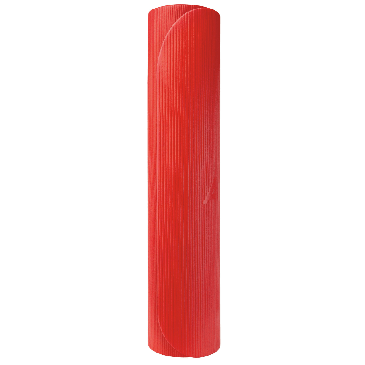 AIREX® Corona Gymnastikmatte in der Farbe rot zusammengerollt stehend. - Therapiegold