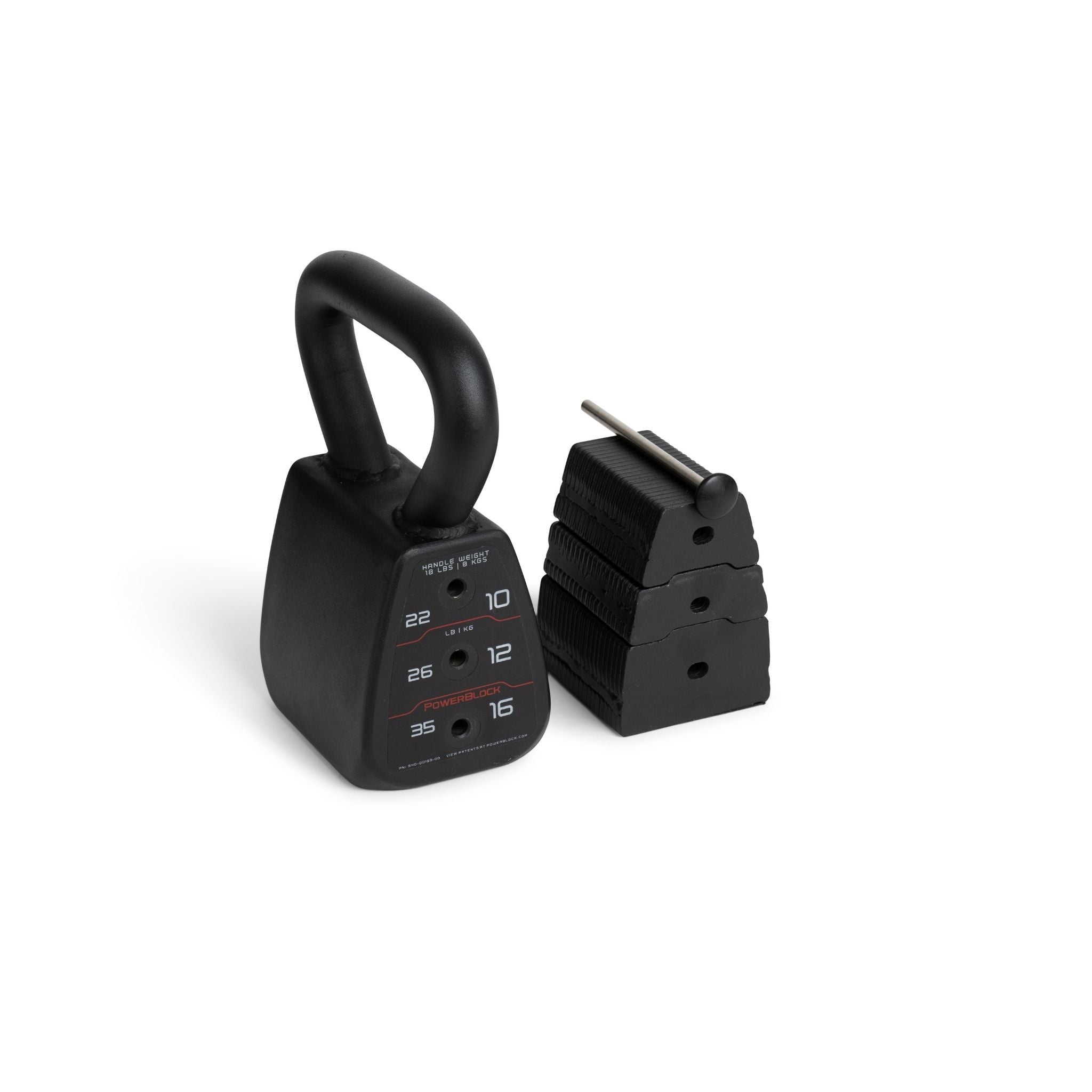 PowerBlock Kettlebell Griff und Magnetverschluss Detail – Therapiegold