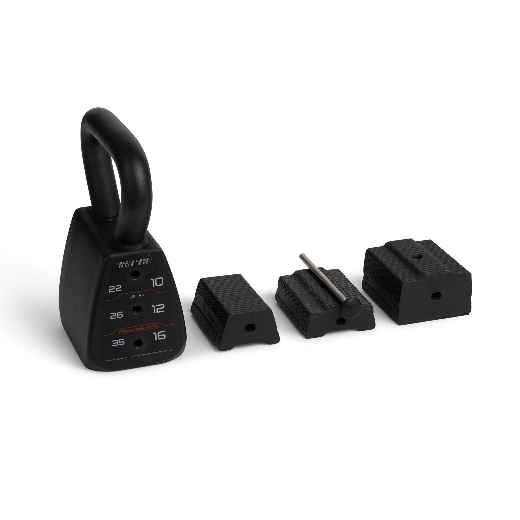 PowerBlock Kettlebell verstellbar 8-16 kg mit Gewichtsscheiben kaufen – Therapiegold